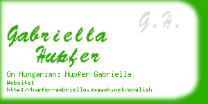 gabriella hupfer business card